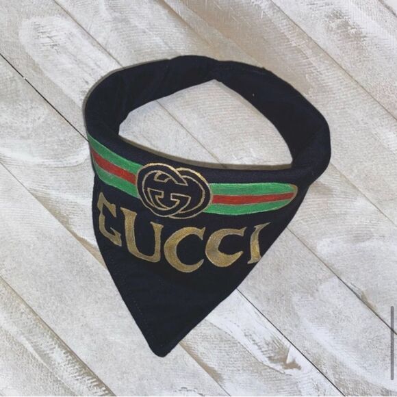 Luxury print hand painted fleece lined dog bandana - Picture 11 of 12